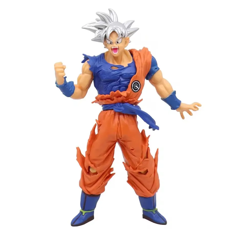 Anime dragon ball z super saiyan son goku broly vegeta anime figura de ação modelo presentes de natal estatuetas colecionáveis para crianças