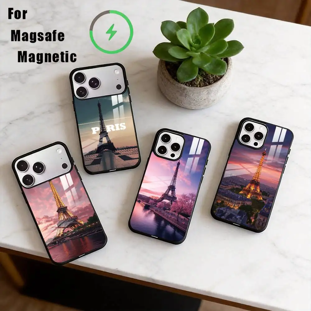 

The Eiffel Tower, France Phone Case For iPhone17,16,15,14,13,12,11 Plus,Pro Magnetic with Magsafe Wireless Charging