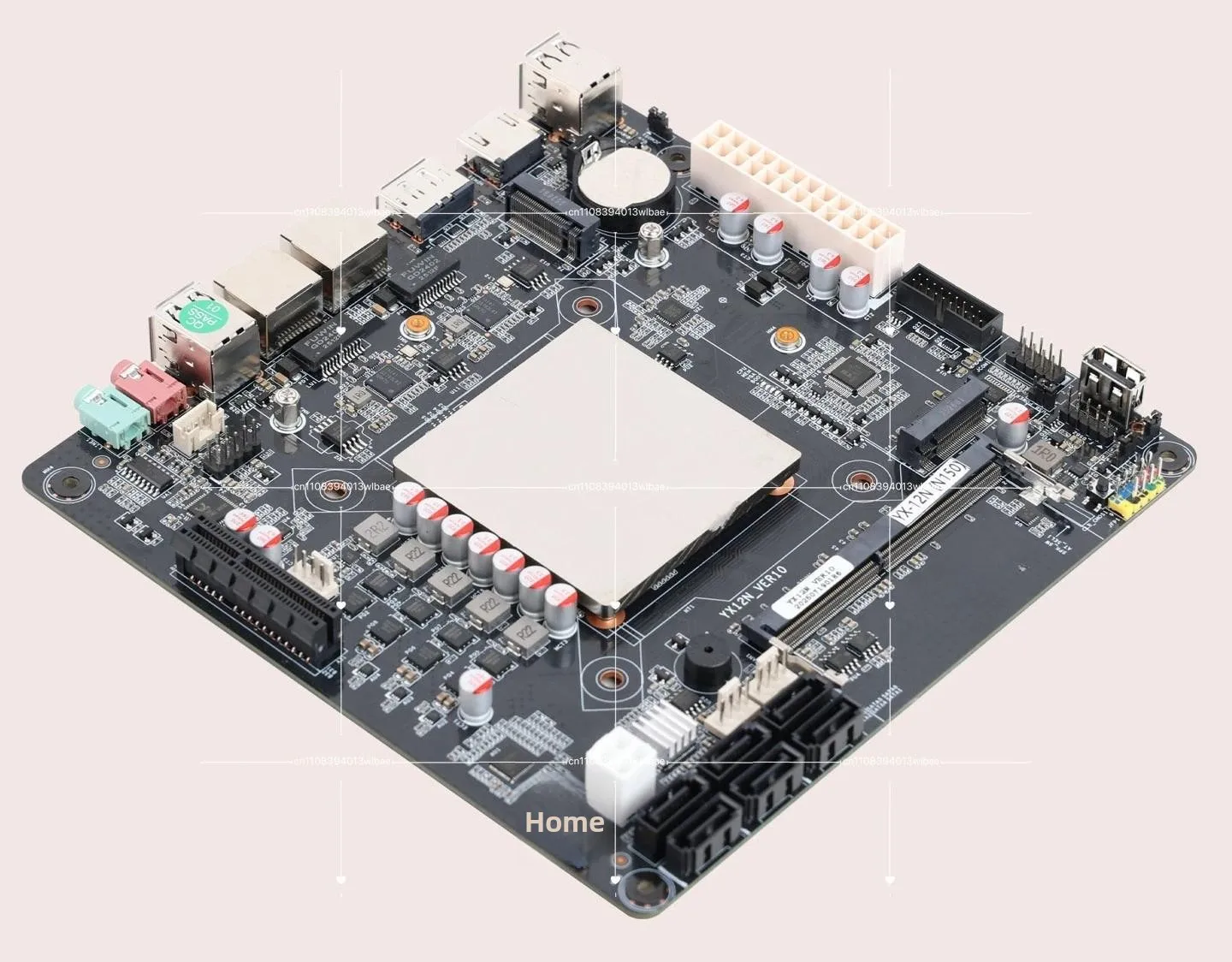 N100 NAS Motherboard, Dual 2.5G I226-V Ethernet Ports, Dual M.2 NVMe Slots with PCIe 3.0 Expansion Slot for Storage Server