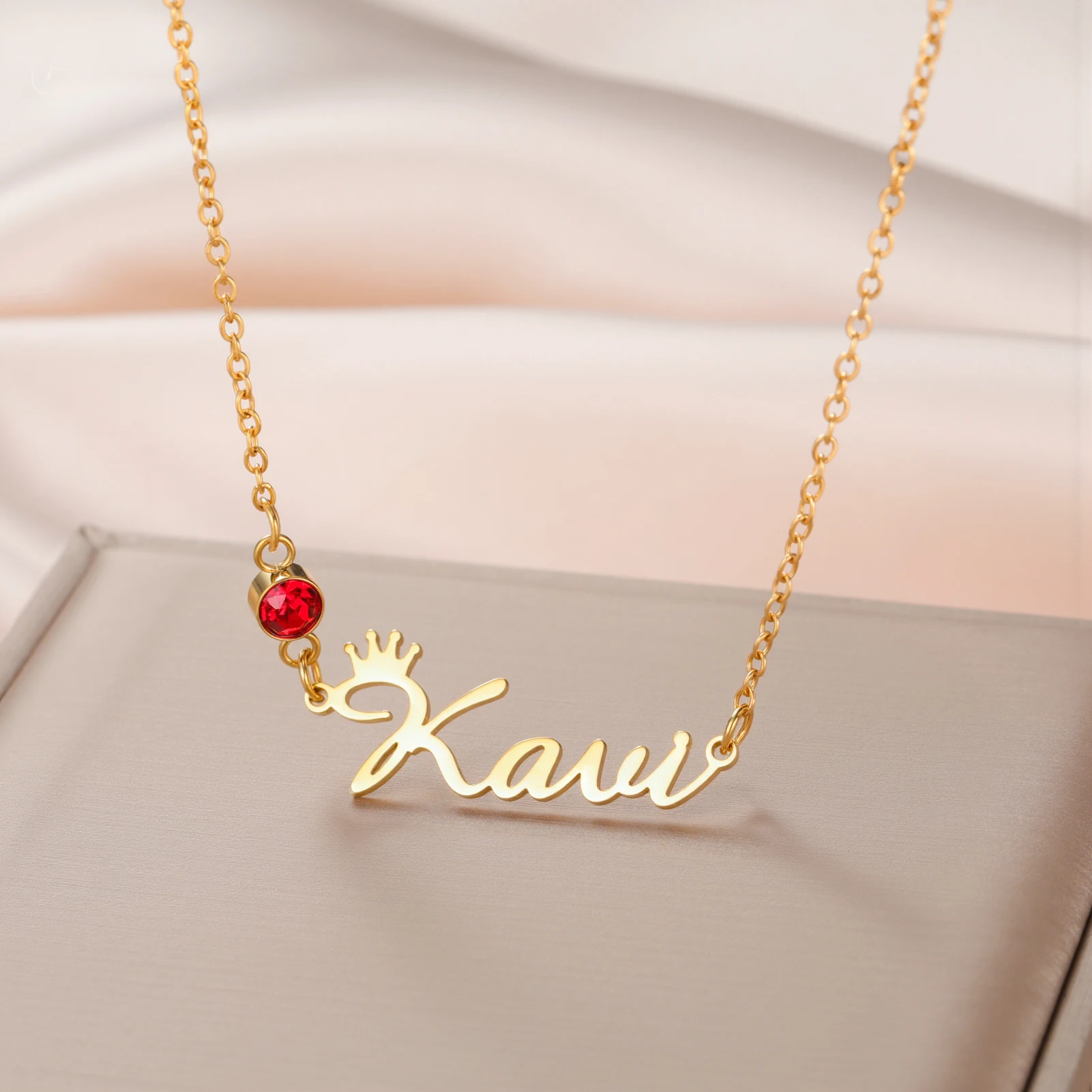 

Cazador ожерелье с подвеской в виде месяца рождения на заказ для женщин, ювелирные изделия из нержавеющей стали, персонализированные ожерелья, подарки на день рождения 2025