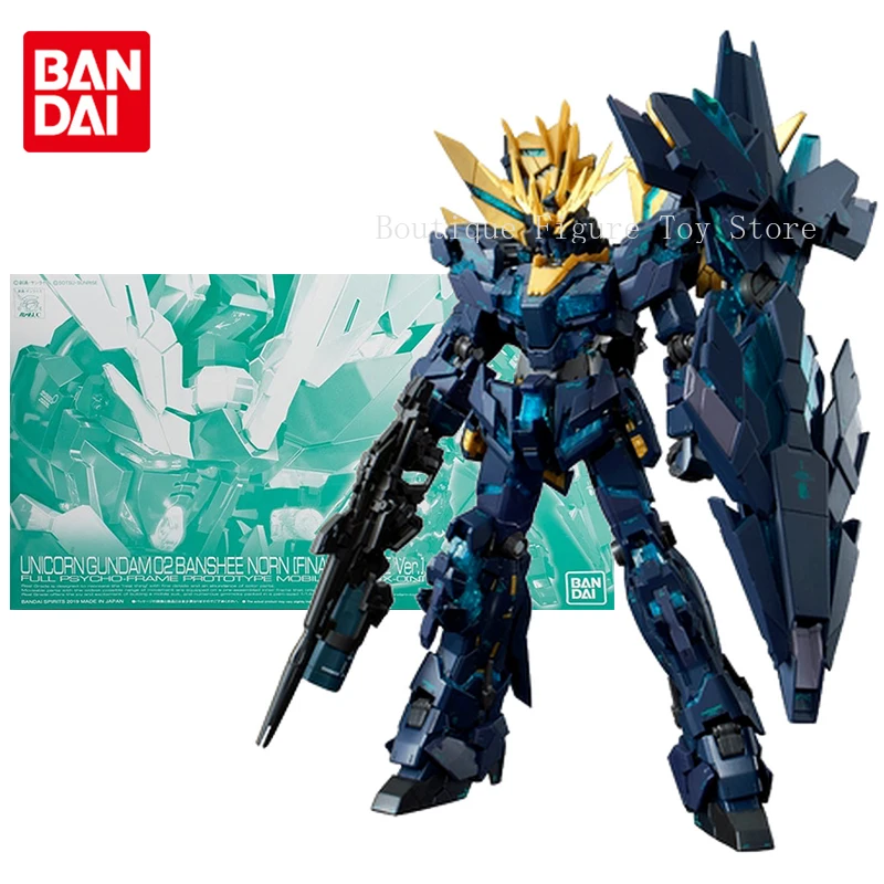 반다이 정품 건담 모델 키트 애니메이션 피규어 RG 1/144 유니콘 건담 02 반시 노른 최종 전투 버전 건프라 애니메이션 액션 피규어