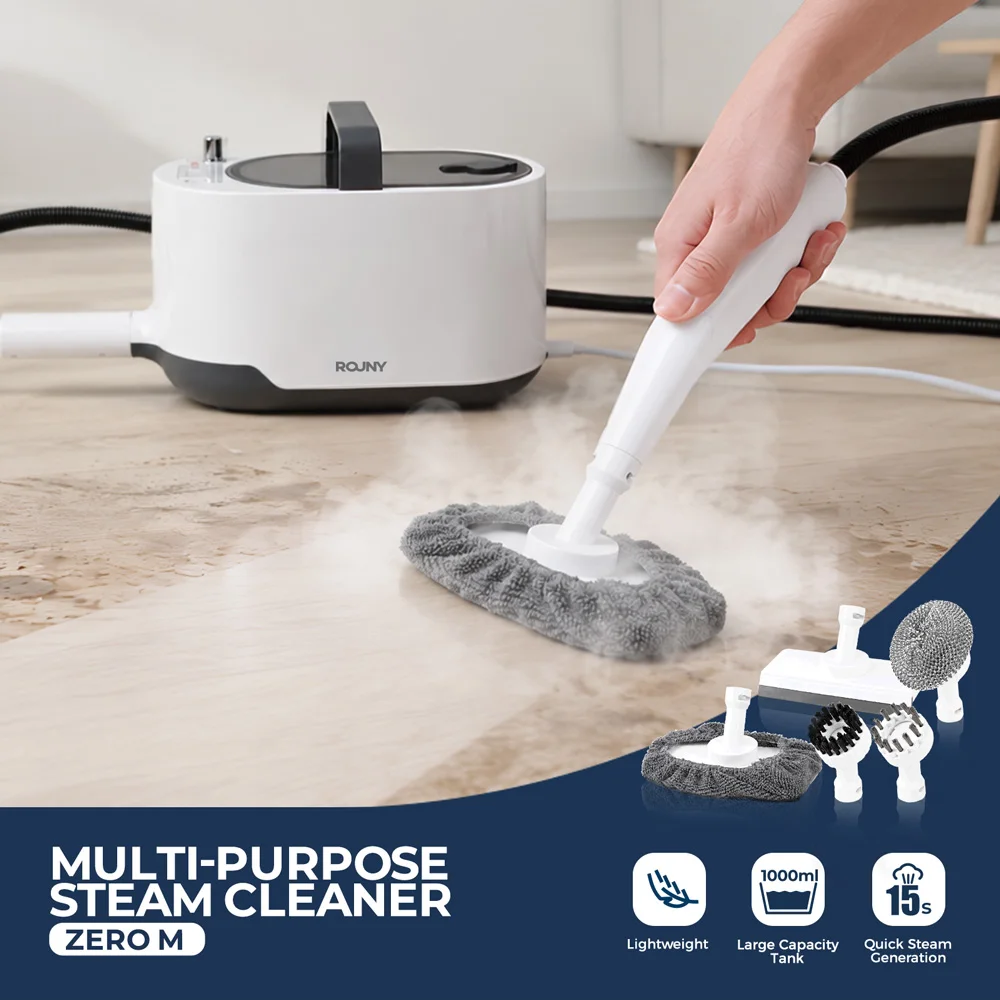 ROUNY Multi-Purpose High Pressure Steam Cleaner 3.5Bar 15s Heat-Up 1000ml Tank