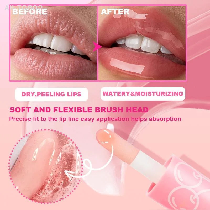 BSIMONE 1Pc リップオイルグロス保湿フルーツ風味の非粘着性プランパー長期持続修復プライマーリップクリーム化粧品