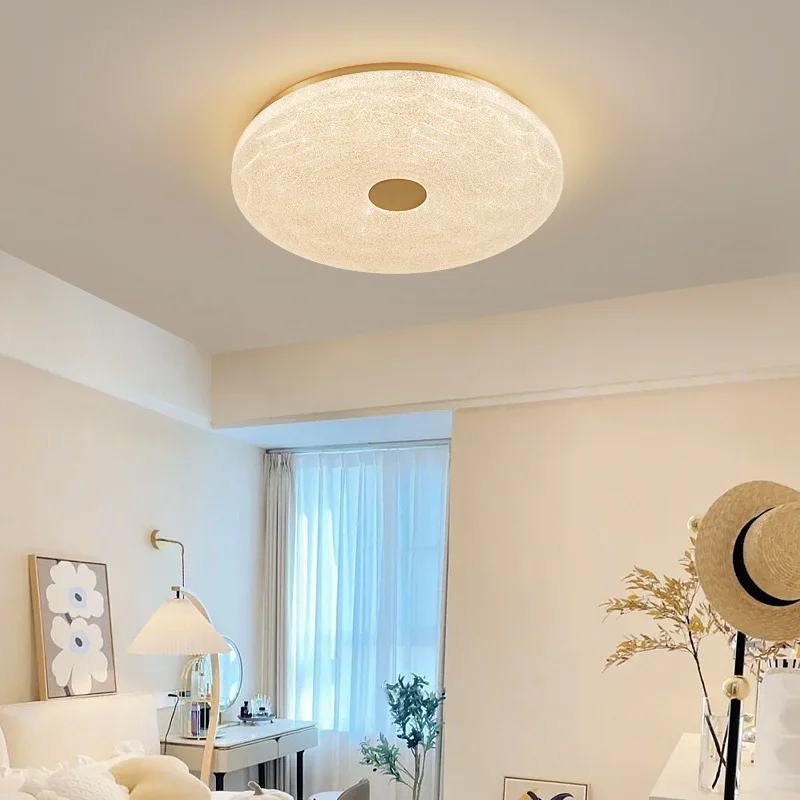 New all copper design high-quality wardrobe ceiling light bedroom living room dining room kitchen balcony circular ceiling light