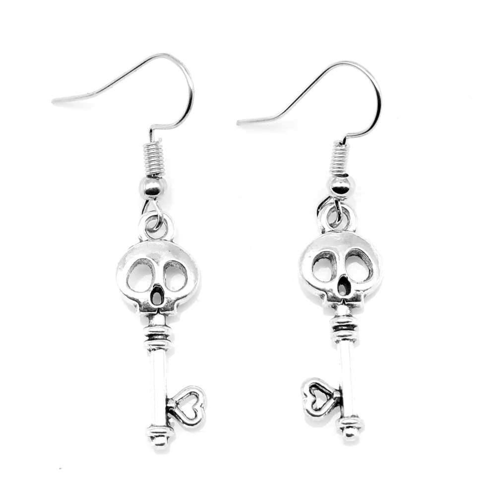 1 Pair 10x26mm Keys Earrings Trendy Gift For Wedding