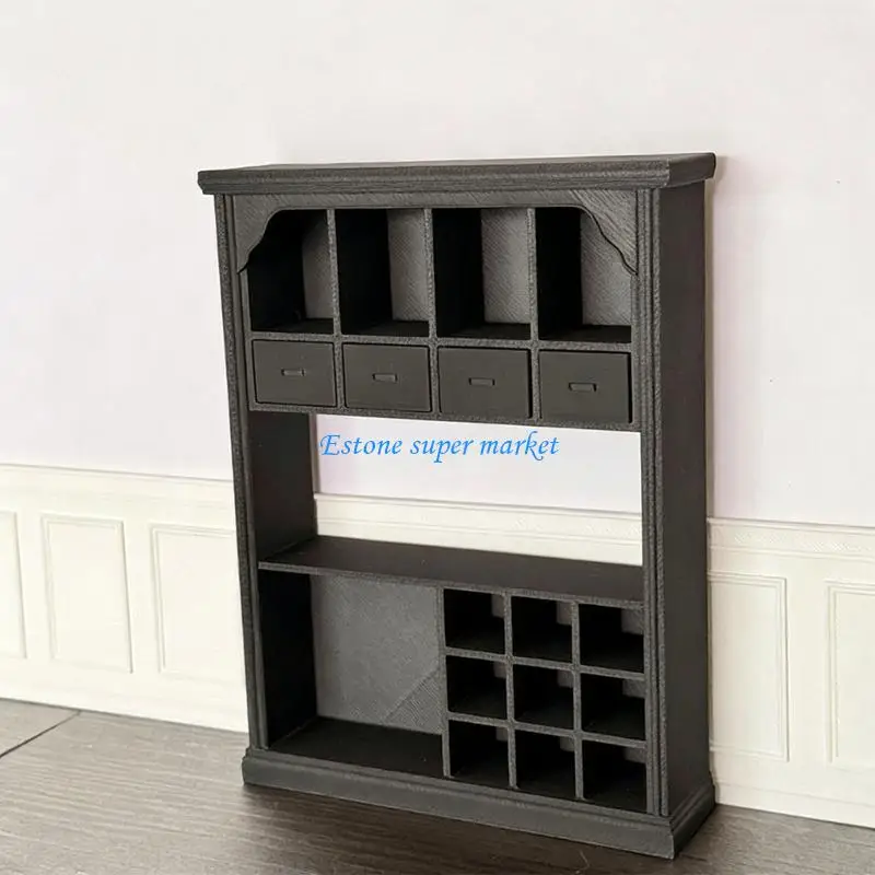 

090B Tiny Cabinet For Dollhouses Bedroom Model Craft Miniature Home Decors