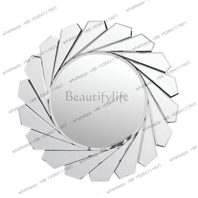 Creative windmill three-dimensional hanging mirror decorative entrance bathroom fashion makeup mirror 2187