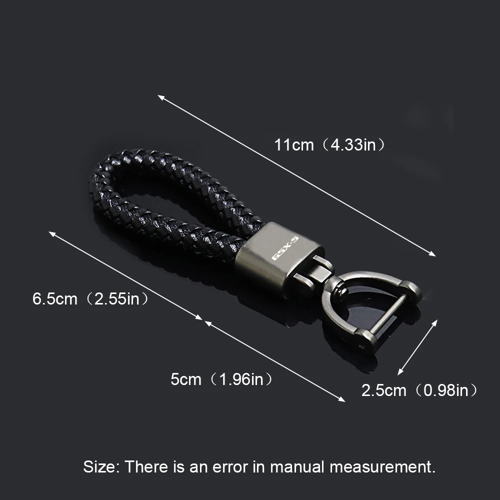 Motorcycle For SUZUKI gsxs gsx-s gsx-r gsxr 250 600 750 1000 13000 1400 motorcycle Leather key chain car accessories