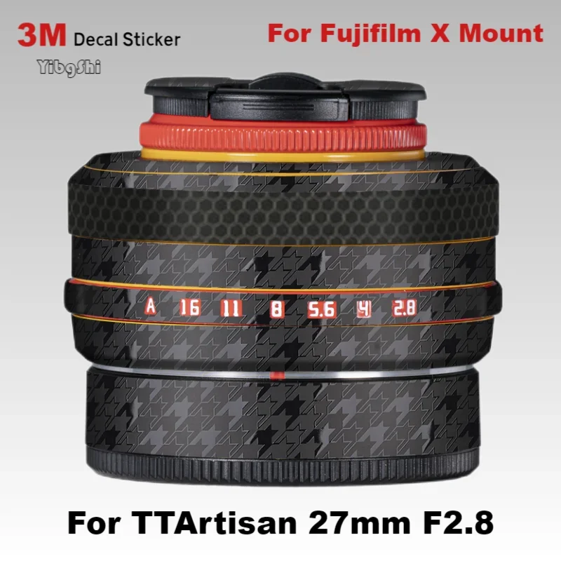 

Customized Sticker For TTArtisan 27mm F2.8 Decal Skin Lens Vinyl Wrap Film Protective Coat For Fujifilm X Mount 27 2.8 F/2.8