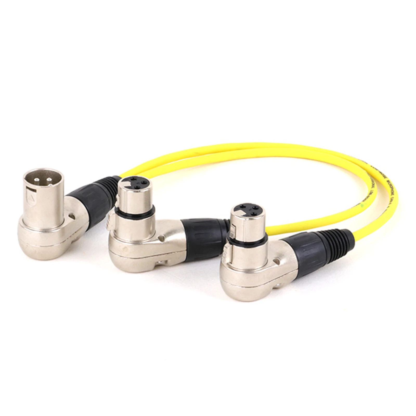 XLR штекер-двойной гнездовой аудиокабель линия 3 PIN Прямоугольный штекер звуковой кабель XLR Y-Сплиттер конвертер на заказ