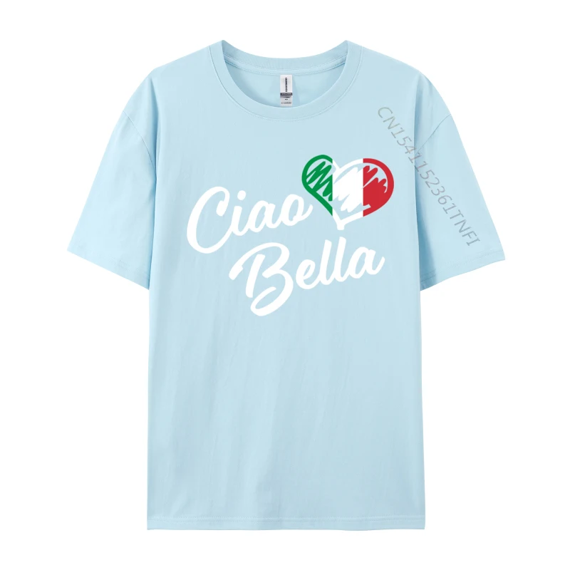 Ciao Bella Italian Hello Beautiful Coupons Men Top T-Shirt Printed Fashionable Tops & Tees Pure Cotton 3D Printed Sweatshirts