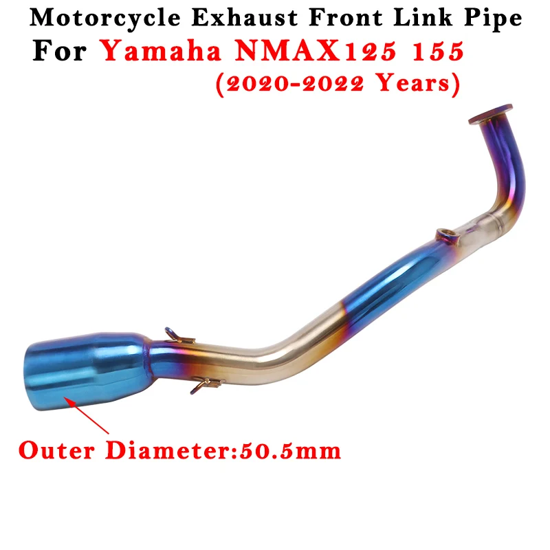 

Motorcycle Exhaust System Modified Muffler 51mm Front Link Pipe Slip On For YAMAHA NMAX125 NMAX155 NMAX 125 155 2020 2021 2022