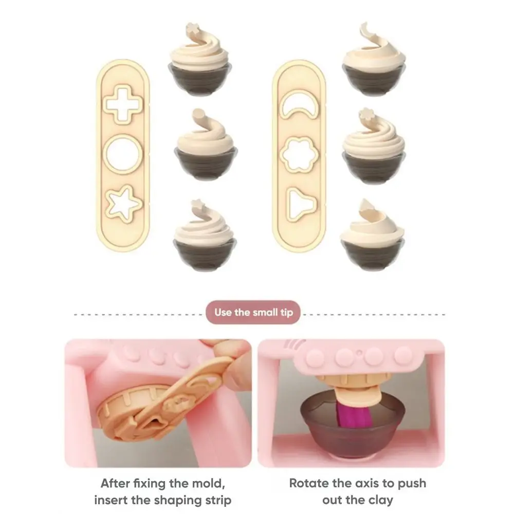 مجموعة قوالب الطين متعددة الألوان ماكينة صنع المكرونة البلاستيكية محاكاة المطبخ لتقوم بها بنفسك ملحقات آلة البرجر لعبة لعبة المنزل