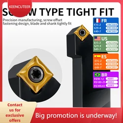 Soporte de herramientas de torneado externo, insertos de carburo de torno, herramientas de corte CNC, SSSCR/L, SSSCR1212, SSSCR1616, SSSCR2020, SSSCR2525, SCMT09/12