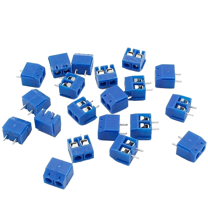 20pcs KF301-2P 2 Pin Plug-in Screw Terminal Block Contor 5.08mm Pitch