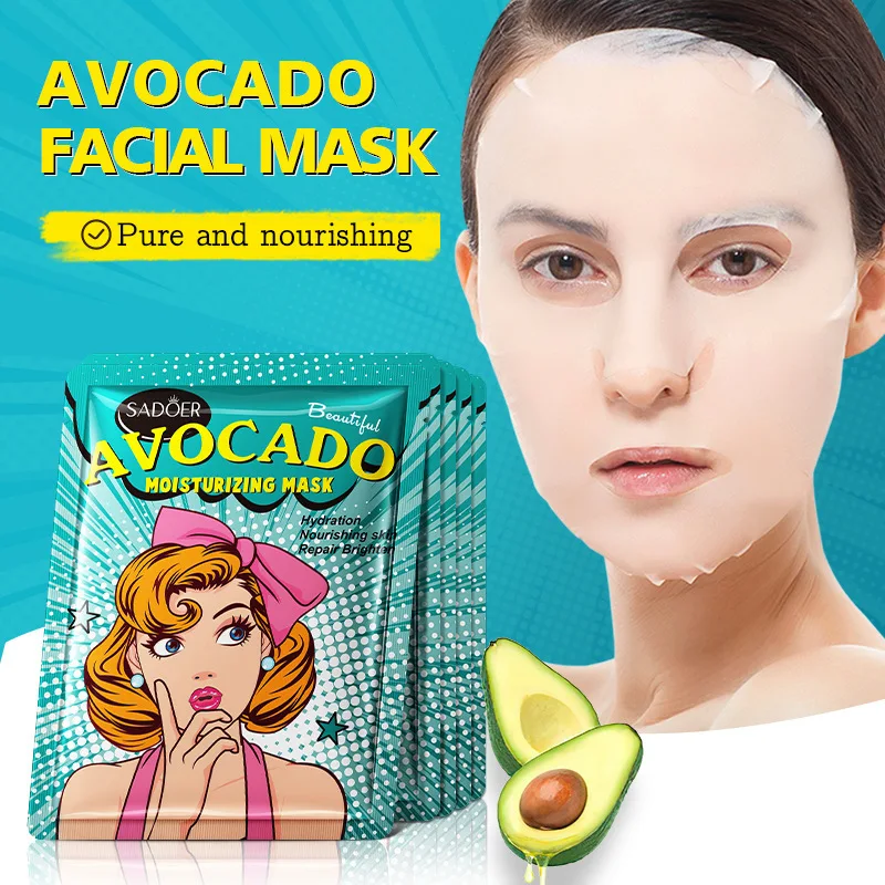 

5pcs SADOER Blueberry Grape Hyaluronic Acid Face Mask Moisturizing Nourishing Firming Hydrating Facial Masks Skin Care