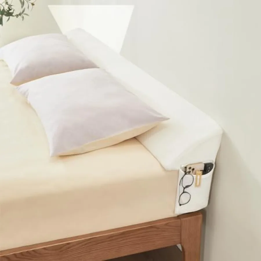 

Наполнитель для зазора между кроватью и стеной King Size, 76x8x6 см, пенопластовая подушка с 2 большими боковыми карманами для заполнения зазора между матрасом и стеной, 0-8 см, нескользящая опора