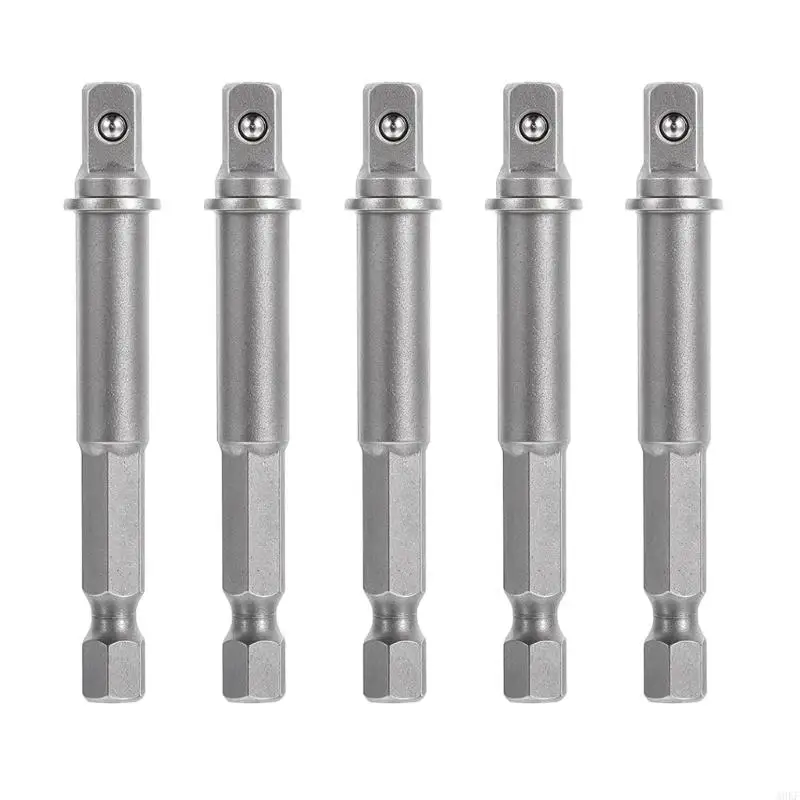 

A0KF 5Pcs 1/4inch Impact Socket Adapter Reducers Set Extension Set Socket Drill