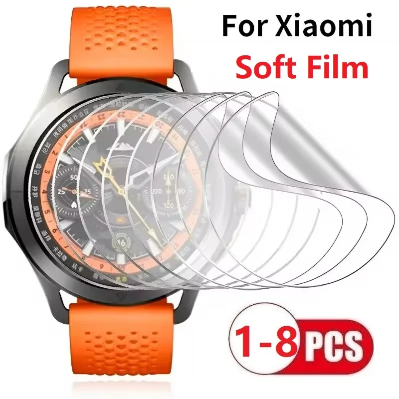 Защитная мягкая гидрогелевая пленка для Xiaomi Mi Watch 2 S4 41 мм Sport S3 S2 42 мм 46 мм S1 Pro Active Watch 2-цветная защитная пленка для экрана