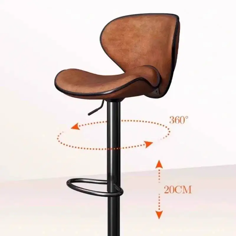 Professioneller Make-up-Stuhl, Gamer, Warten, ergonomische Frühstücksstühle, Restaurant, Bar im Freien, Luxusmöbel, Vintage, Mitte des Jahrhunderts