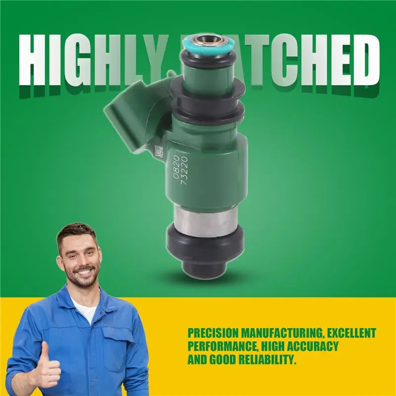 New Fuel Injector 16450-HN8-A61 16450HN8A61 For Honda CRF450R Fuel Injectors 12Holes Green Color-A61E