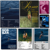 SZA SOS Album Poster HD art sticky wall waterproof home living room bedroom bar aesthetic decoration
