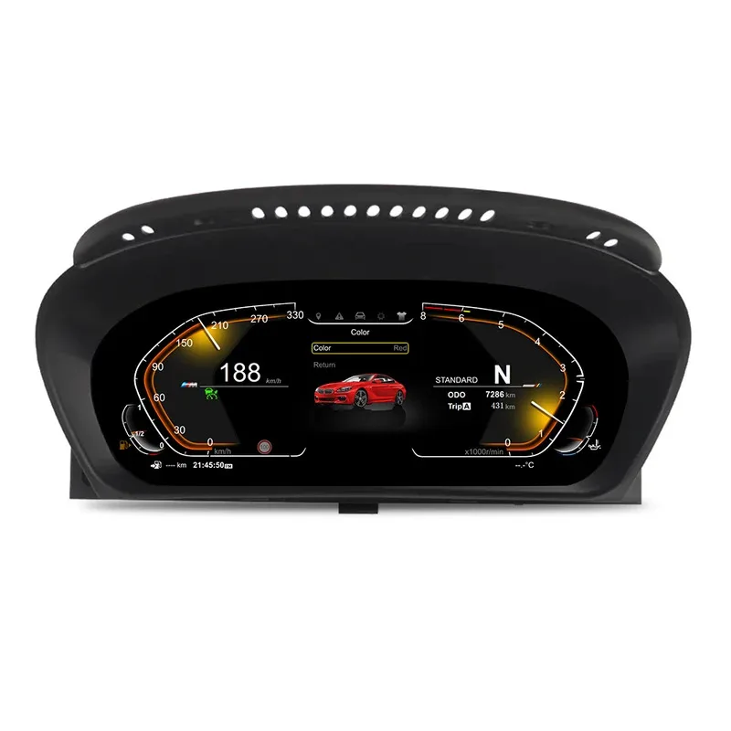 

12.3" LCD Speedometer Digital Dashboard Cluster Instrument Cluster Speed Meter Screen for X6 E71 2006 - 2013 LINUX