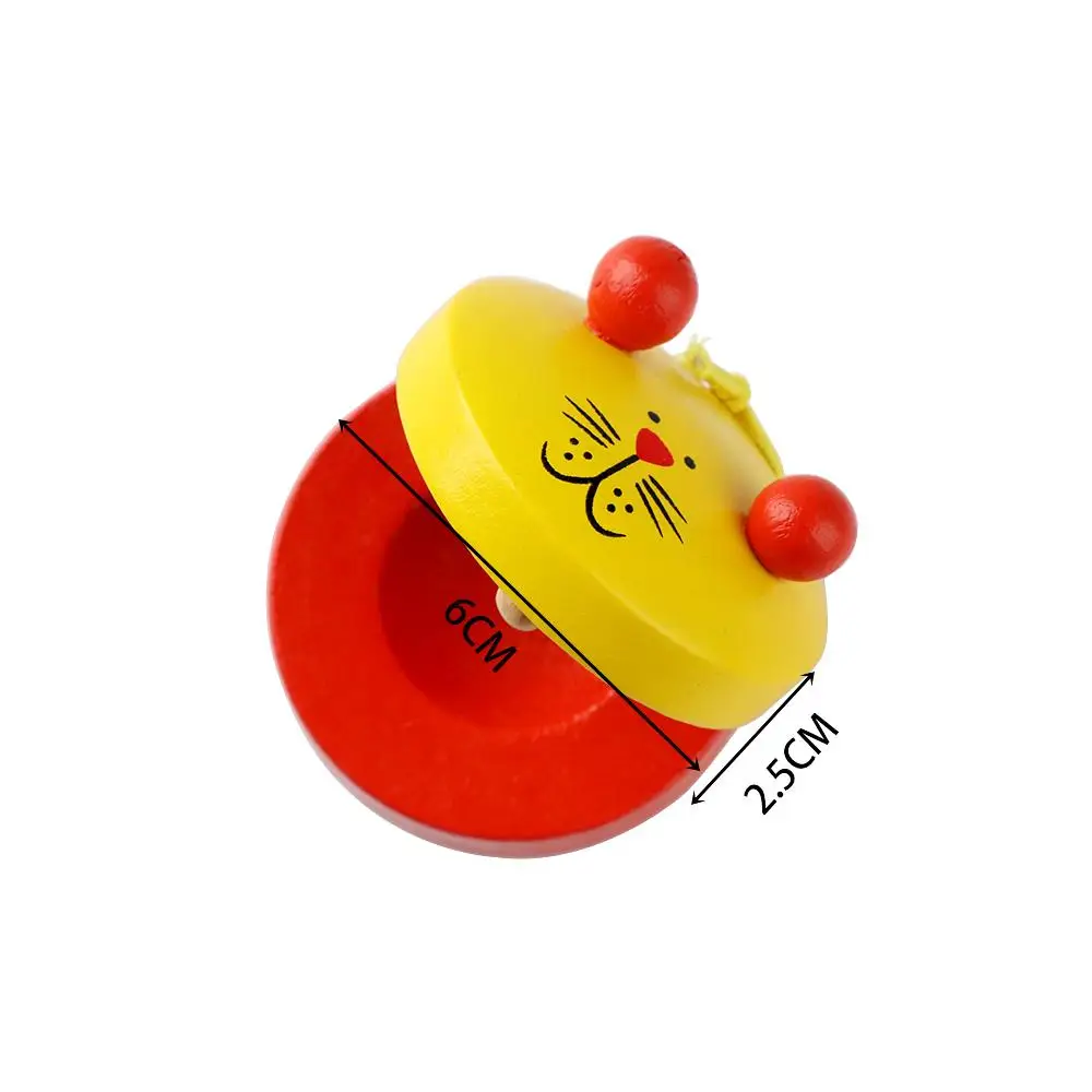 Cartoon Wooden Gift Noise Maker Animal Design Education Toy Musical Instrument Percussion Instrument Castanet