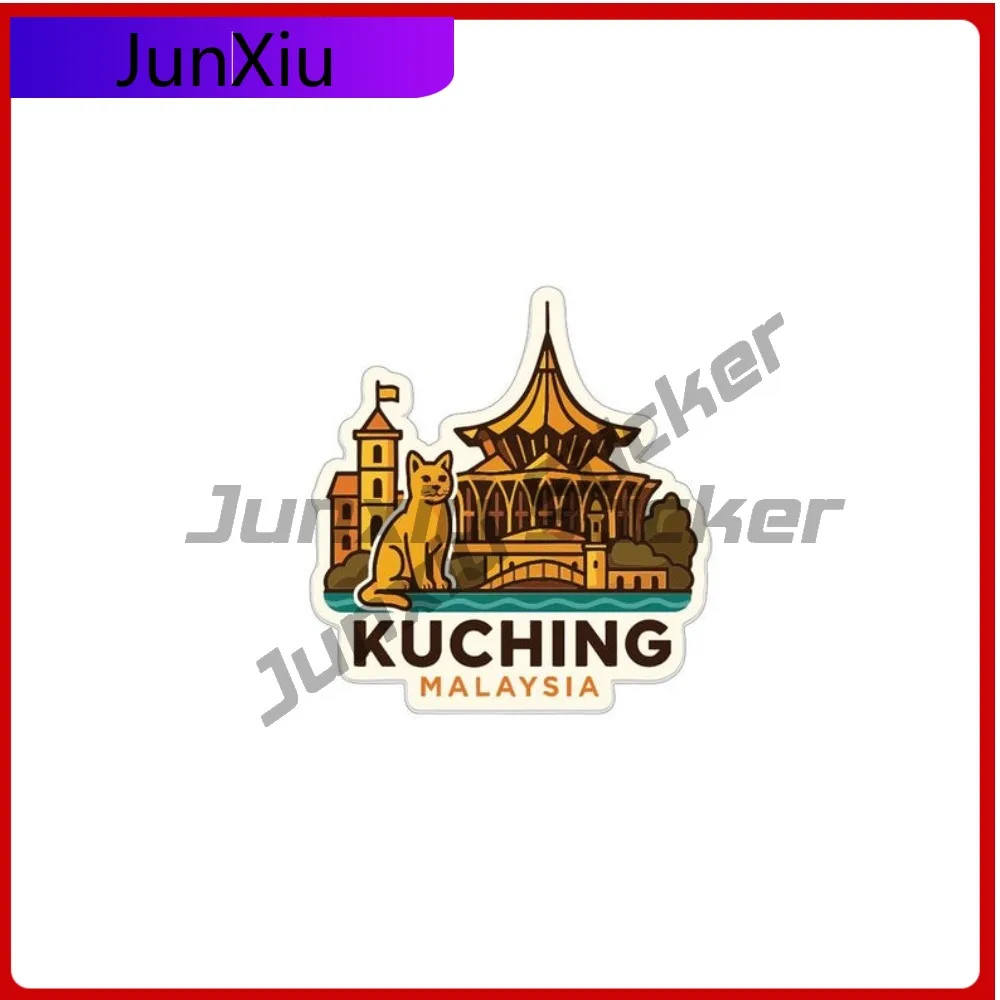 

Kuching Malaysia City Sticker Vinyl Decal Decorative Exterior Accessories Bumper Bodywork Motocross Windshield Sticker Camping