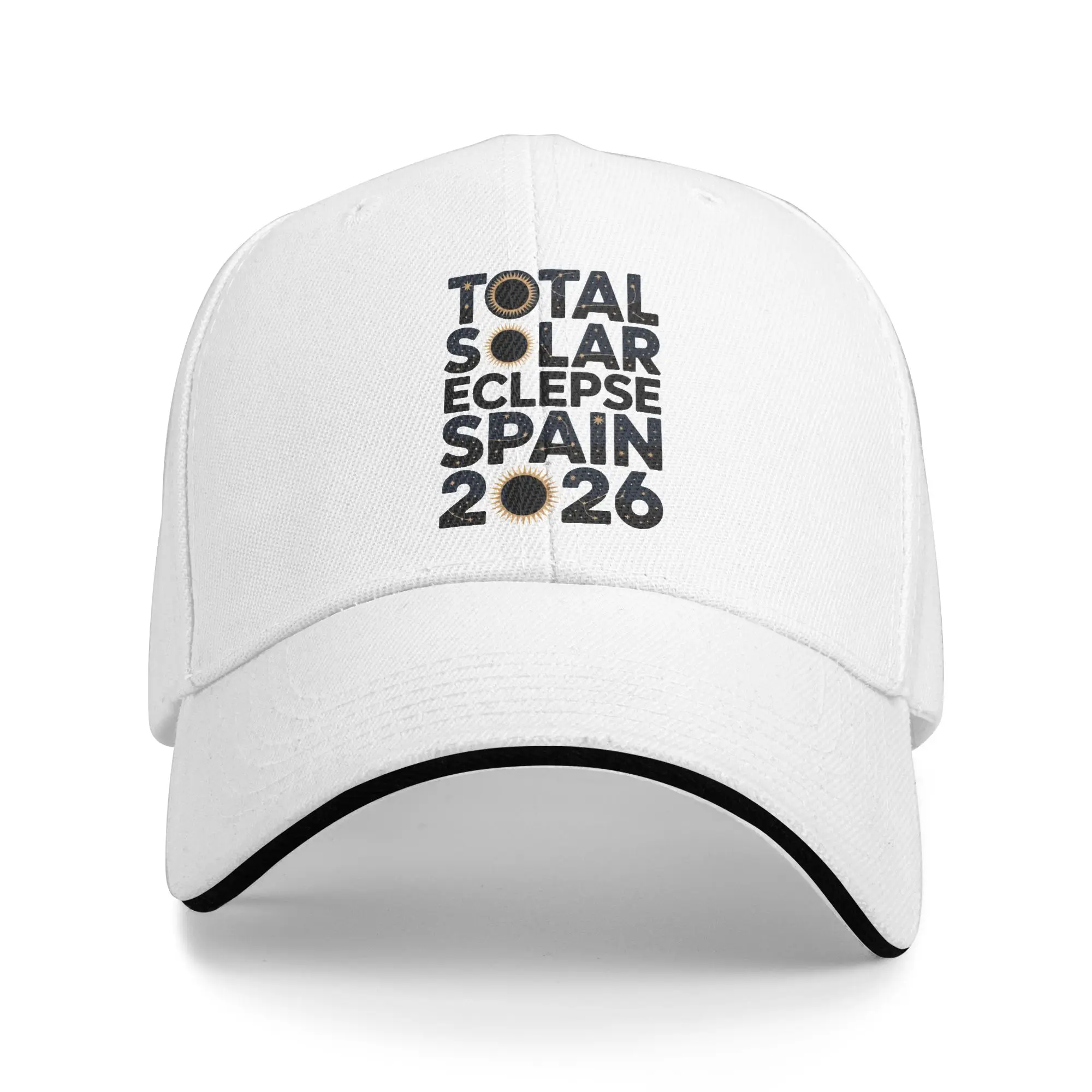 Women Men Spain Total Solar Eclipse 2026 Outdoor Hat  Adjustable Cap Casual Baseball Cap Sunscreen Hats