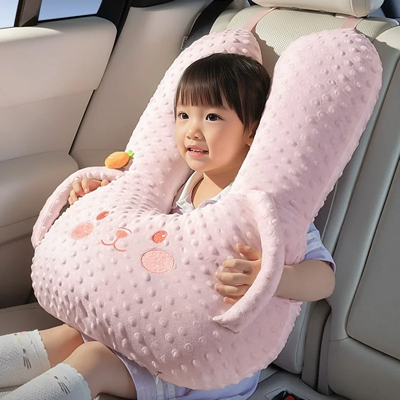 

Comfortable Car Pillow Safety Belts Pillows Cover Kids Travel Sleeping Pillows Car Sleeping Safety H-Shape Travel Pillow Car Kit