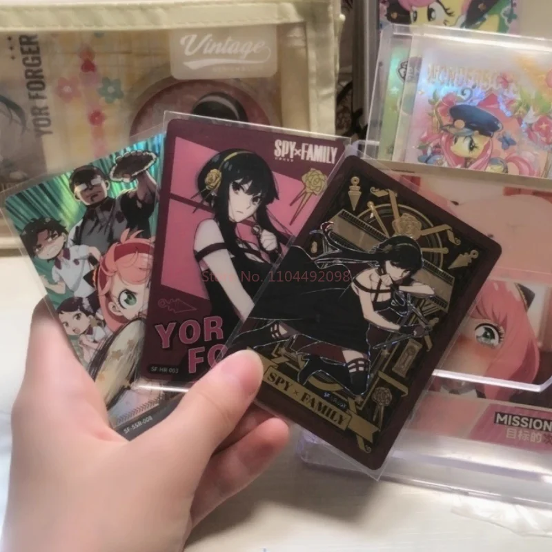 Tarjeta familiar KAYOU Spy × genuina, paquete escolar de operaciones especiales, tarjetas de colección de Anime, regalos Anya Forger Yor Forger