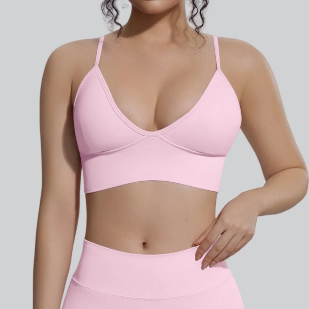 2026 Seamless Sports Bra Women's Sexy Fitness Yoga Bras Shockproof Gym Top Push Up With Chest Pad Workout Underwear Sportswear