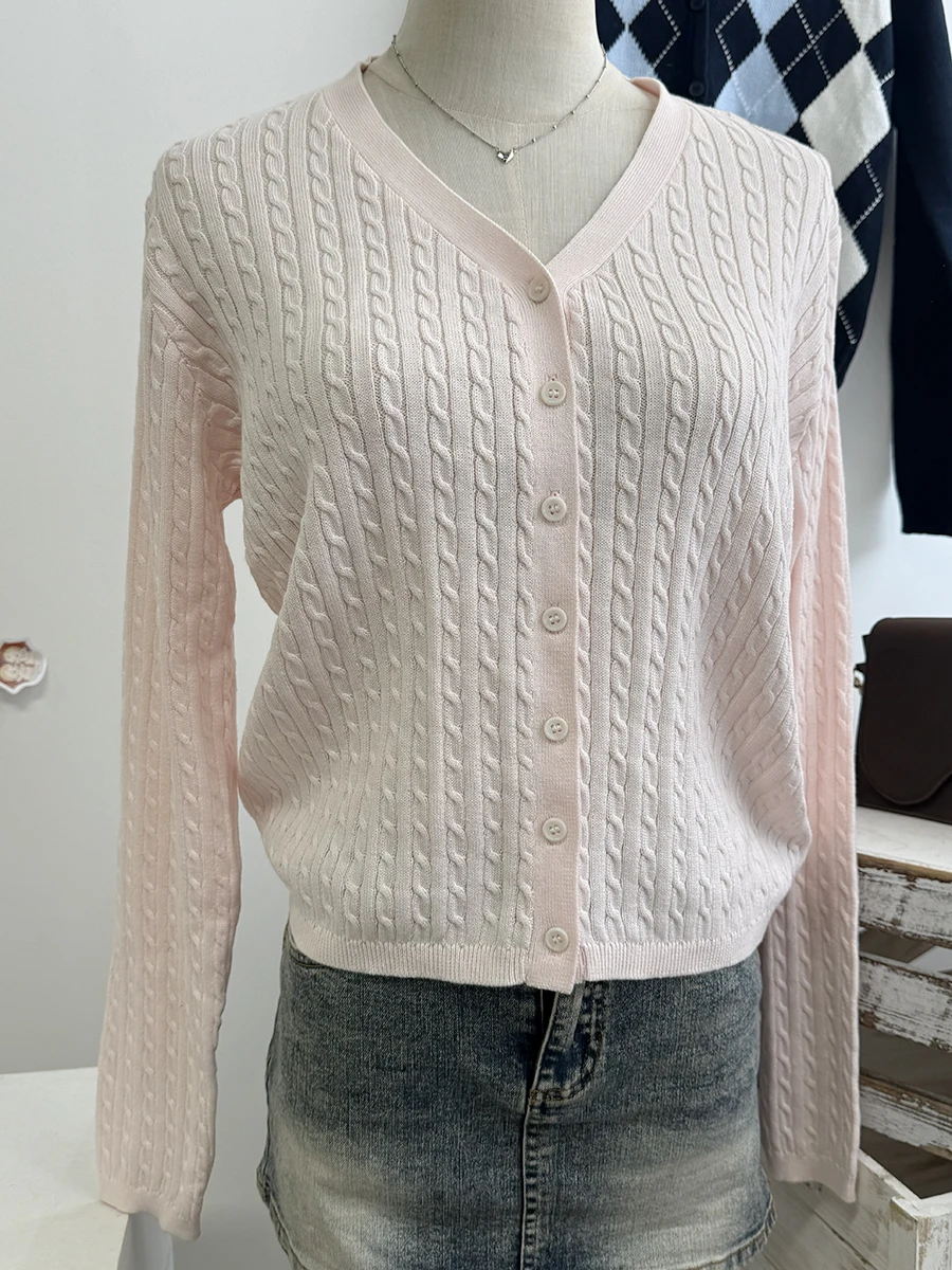 Pink-V-neck