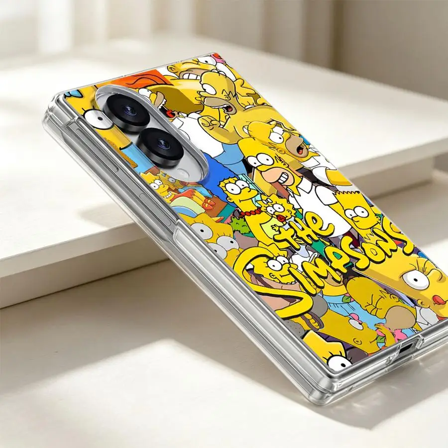 Transparent Soft Phone Cover Case for Samsung Galaxy Z Fold 8 Ultra ZFold5 ZFold4 ZFold6 Z Fold 7 6 5 4 3 ZFold7 ZFold3 Funny