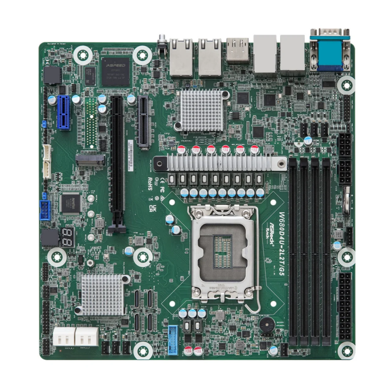 

Серверная материнская плата AsRock Rack W680D4U-2L2T/G5 Micro-ATX с одним разъемом, процесоры серии Core 12-го и 13-го поколения (LGA 1700)