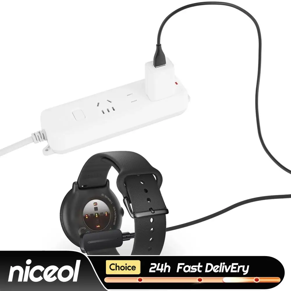 

Магнитный USB-кабель для зарядки, 1 м, 2-контактный адаптер-зарядное устройство, сменный кабель питания для Polar Pacer/Pacer Pro