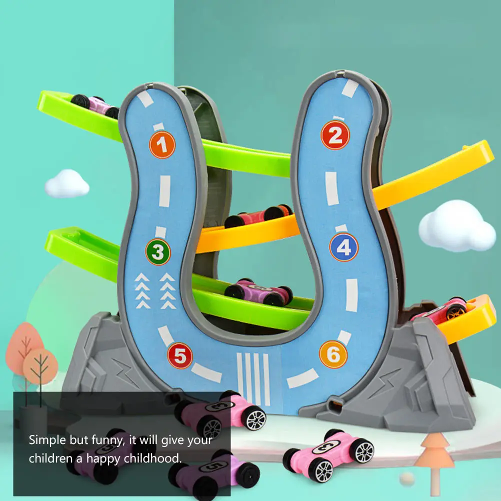 

1Set Track Car Educational Interactive Set for Kids Parent Child Play Early Learning Entertainment Fun Gift Early Education Toy