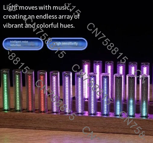 LED audio light, music pickup, spectrum light, pseudo-glow tube, cyberpunk boyfriend gift, e-sports room ambient light
