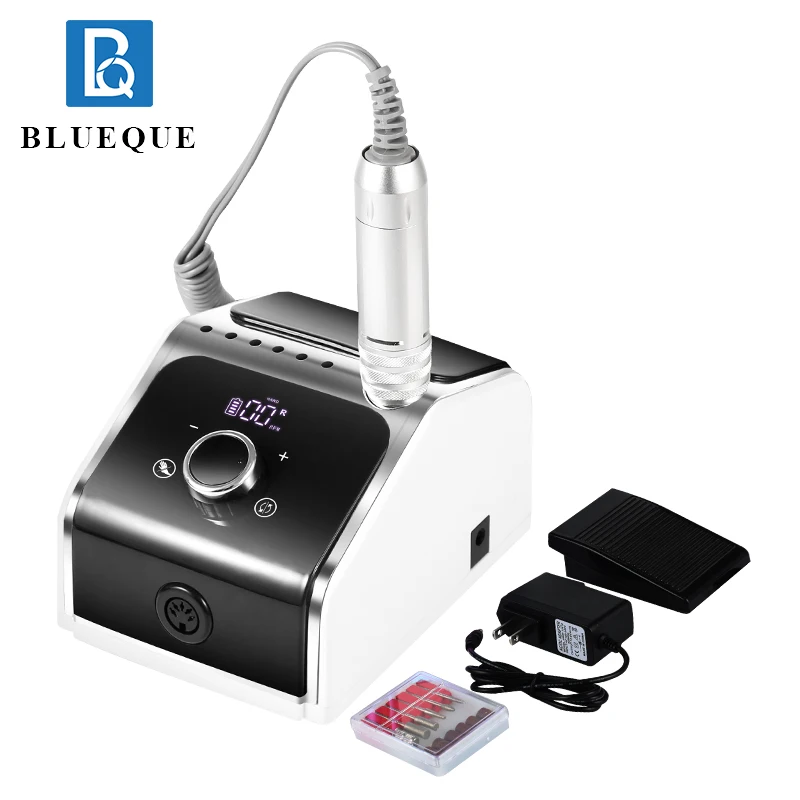 

35000RPM Portable Electric Nail Drill Manicure Machine for Acrylic Gel Polish Nails Sander Rechargeable Nail Art Salon Equipment
