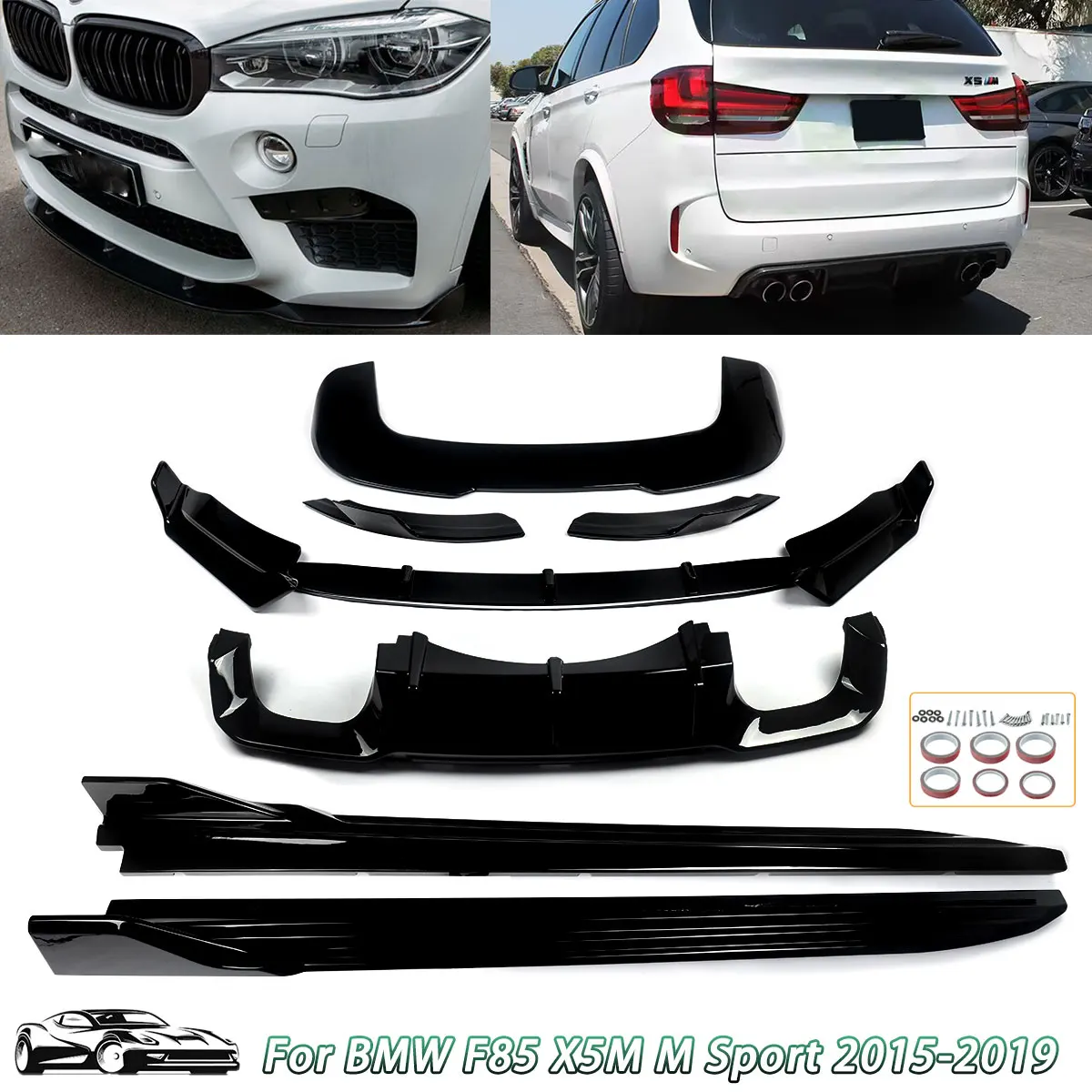 Magickit Bodykit for BMW F85 X5M SUV 2014 2015 2016 2017 2018 Front Bumper Splitter Lip Rear Diffuser Spoiler Side Skirt