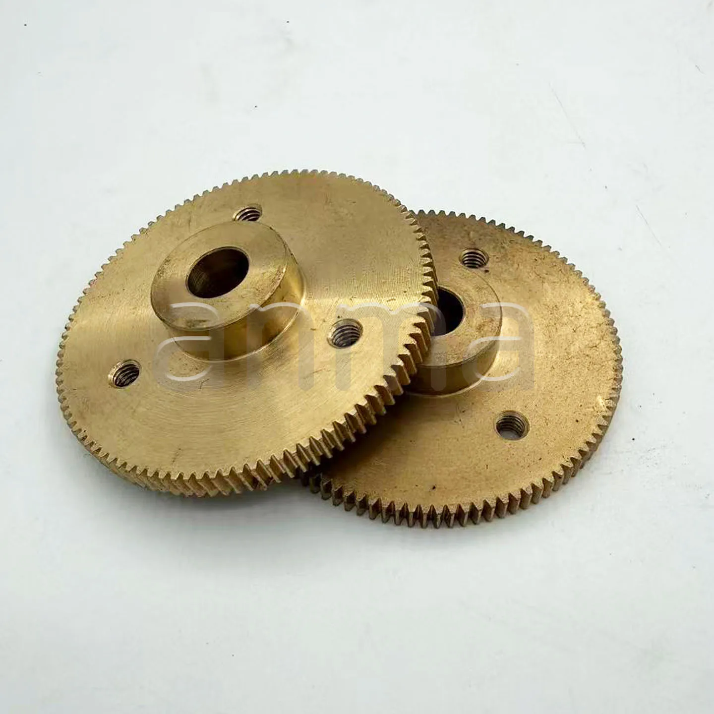 2PCS C5.072.263/01 Pull gauge copper gear for Heidelberg SM102 CD102 Motor Gear 51x10x8mm 100 teeths