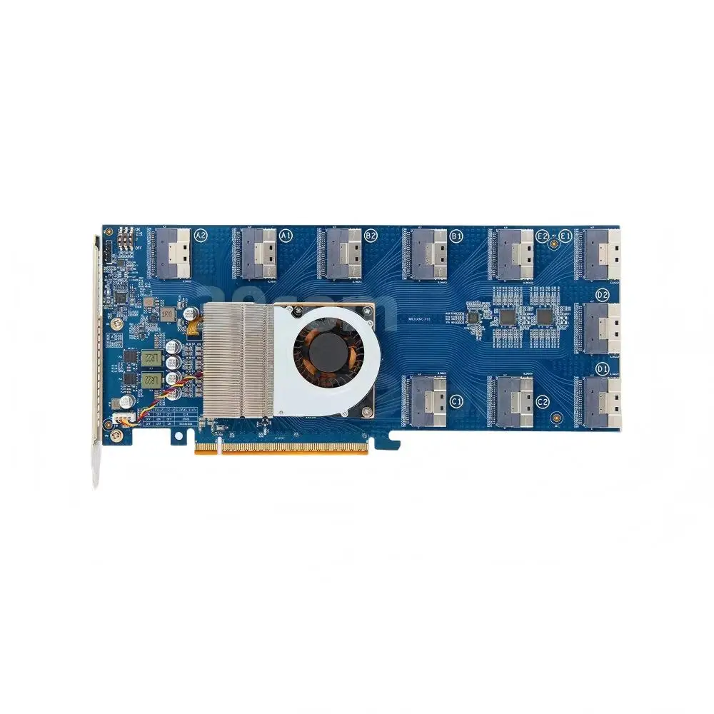 

PLX88096 expansion card/PCIe 4.0/free splitting/X16/SFF8654