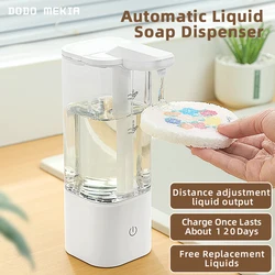 550ml Automatic Liquid Soap Dispensers Recharge Sensor Hand Sanitizer Machine for Kitchen Bathroom Shampoo Shower Gel Detergent