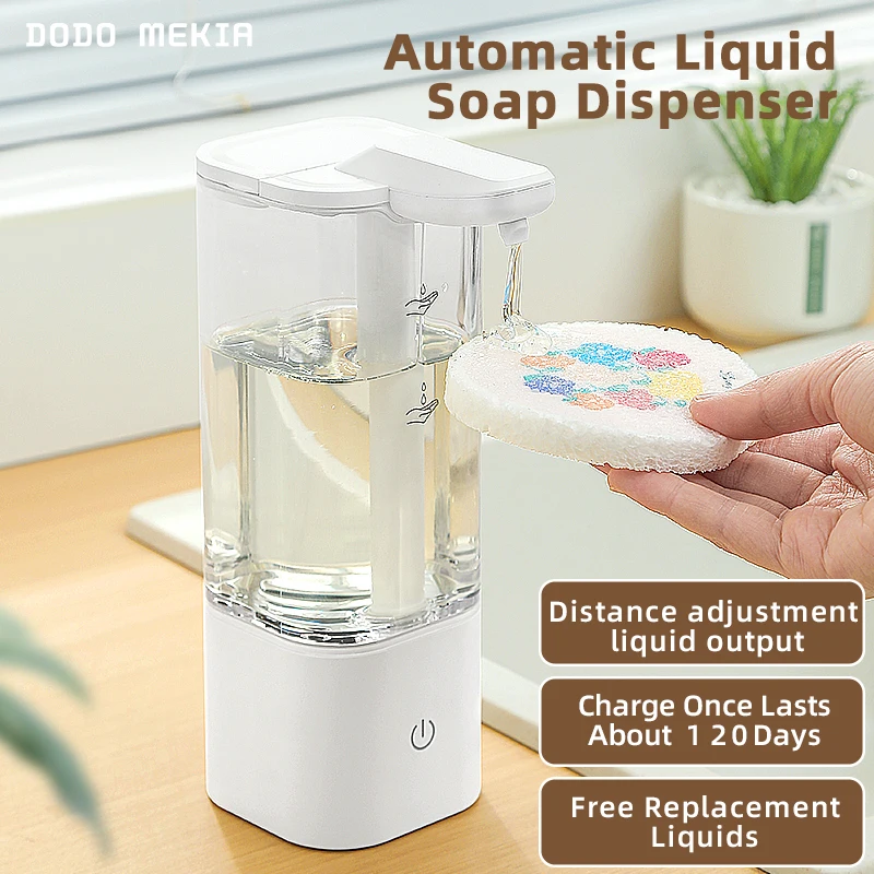 550ml Automatic Liquid Soap Dispensers Recharge Sensor Hand Sanitizer Machine for Kitchen Bathroom Shampoo Shower Gel Detergent