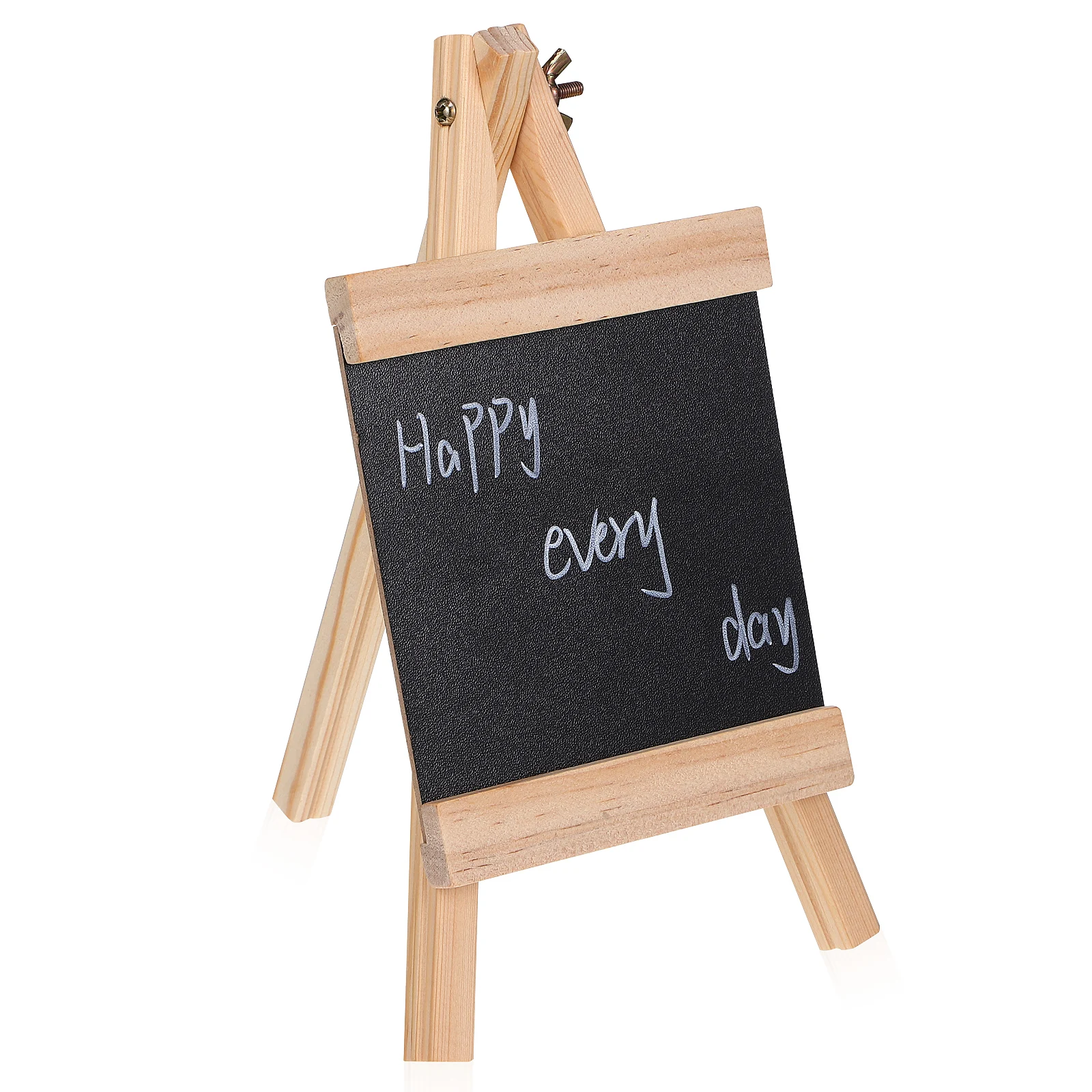 

1pcs Wooden Blackboard Small Chalkboard Signs with Stand for Home Office Easy Clean Reusable Perfect Chalk Board Easel Sign Gift