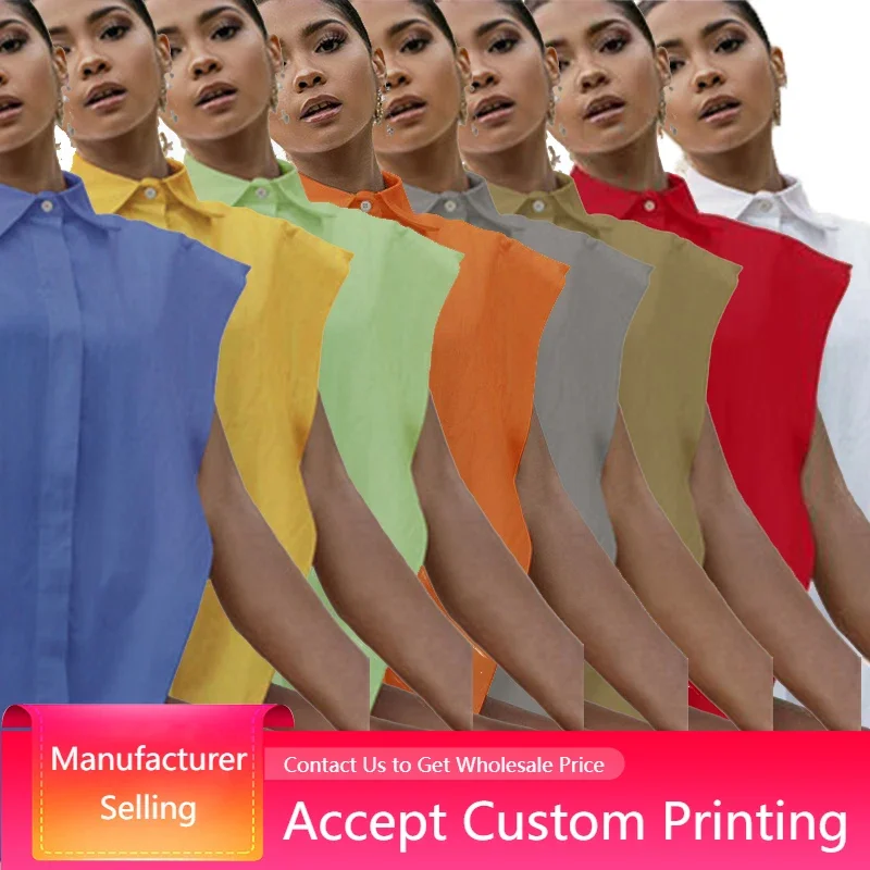 

Women Sexy Tanks Solid Color Sleeveless Loose Tops V-Shaped Tops Streetwear Club Party Wear