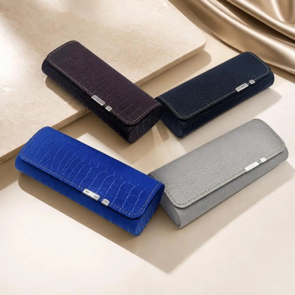 PU Leather Glasses Case Portable Hard Eyeglasses Storage Box Anti-scratch Protective Sunglasses Holder For Travel Daily Use - view 2
