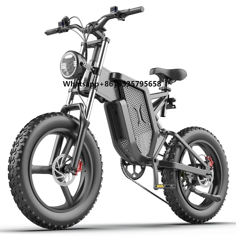 

EKX X20 Electric Bicycle 30AH 2000W 48V Adult Mountain Ebike 20 Inch Mountain Moped Men's Road Hydraulic Oil Brake Electric Bike