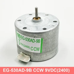 Micro EG-530AD-9B Motor CCW DC 9V 2400RPM Mini 530 Capstan Tape Deck Recorder Audio Round Spindle Motor